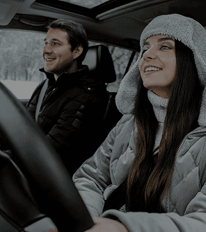 Student getting trained by  experienced drivers ed instructor