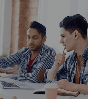 Students learning in driver education program